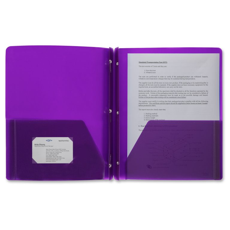 Purple Folder w/ Fasteners - Ready-Set-Start