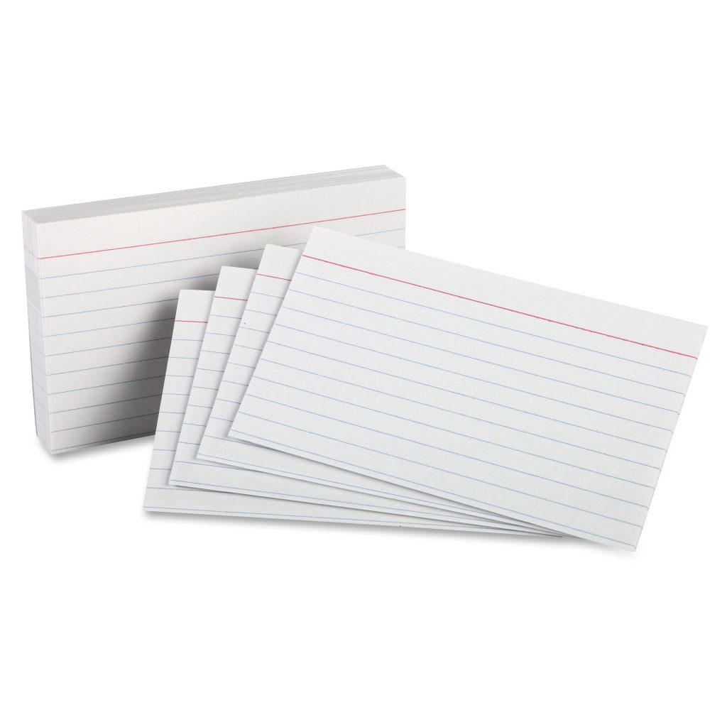 3x5 Ruled Index Cards ReadySetStart