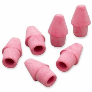 Pencil cap erasers